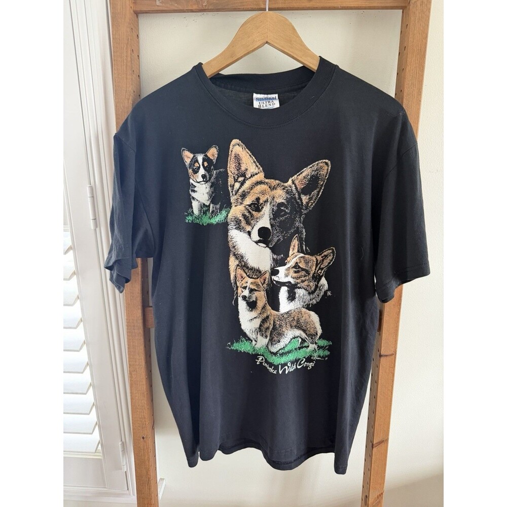 VTG 90s Corgi Shirt Pembroke Welsh Corgi Breed Large